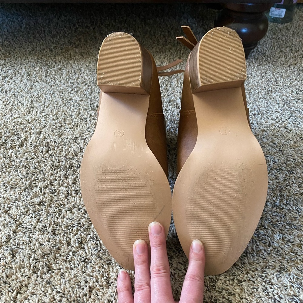 Women’s brown/cognac Ermonn ankle boots.Size 8. - Picture 3 of 8